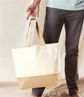 Westford Mill Jute Base Canvas Tote